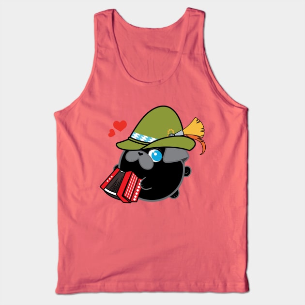 Poopy the Pug Puppy - Oktoberfest Tank Top by Poopy_And_Doopy
